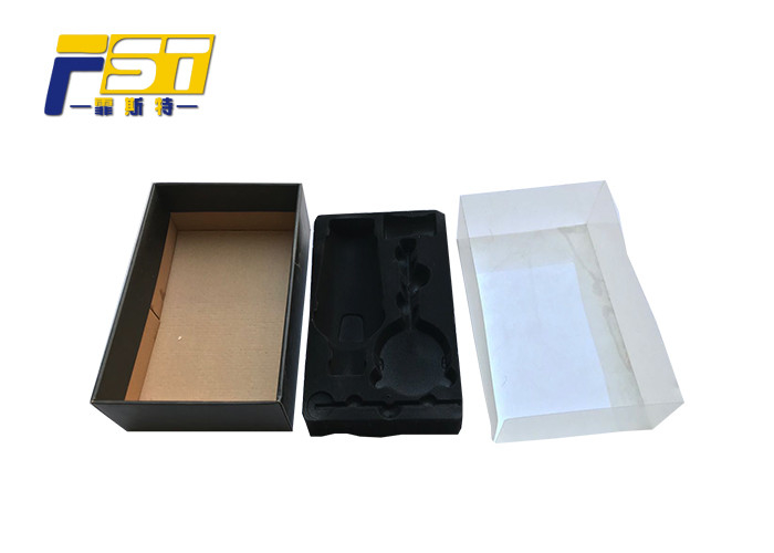 Full Color Printing Colored Corrugated Boxes Portable With Clear Window For Toy Show