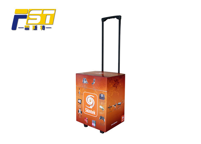 Glossy Printing Carton Trolley Box Sturdy Structure Environmental Friendly