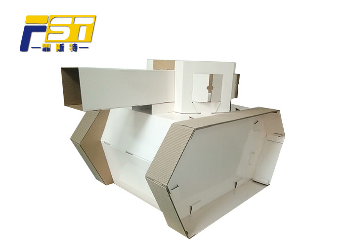 Full Color Printing Cardboard Box Furniture , Custom Design Foldable Cardboard Furniture