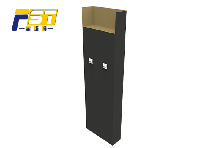 Mobile Accessories Paperboard Side Wing Display , POS Corrugated Peg Hook Display