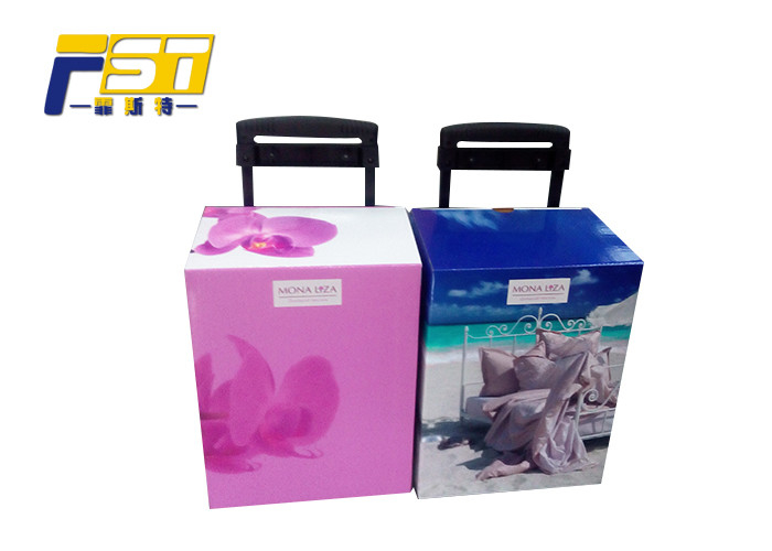 Moistureproof Cardboard Trolley Box , Multipurpose Cardboard Supermarket Trolley Bags