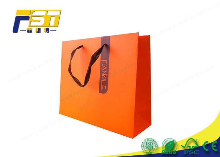 CMYK Color Printed Cardboard Display Boxes Kraft Paper Shopping Bag With Your Own Logo