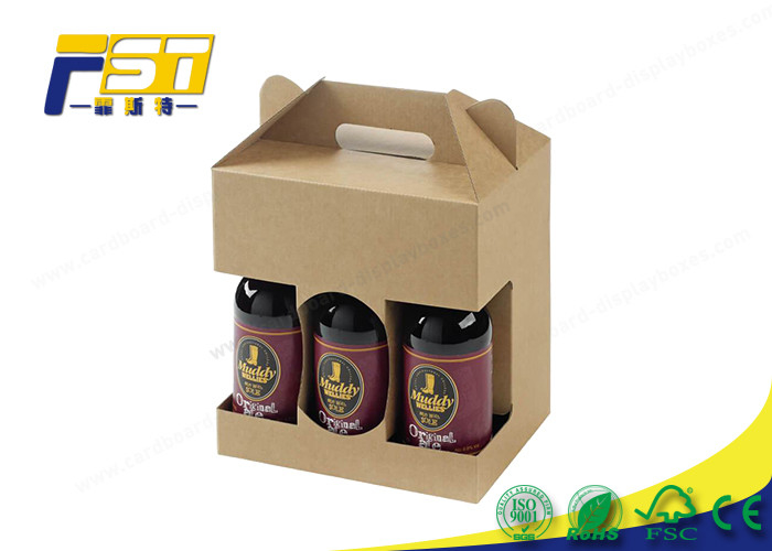 One Color Printing Cardboard Packing Boxes Recycled Custom Folding Kraft Paper Material