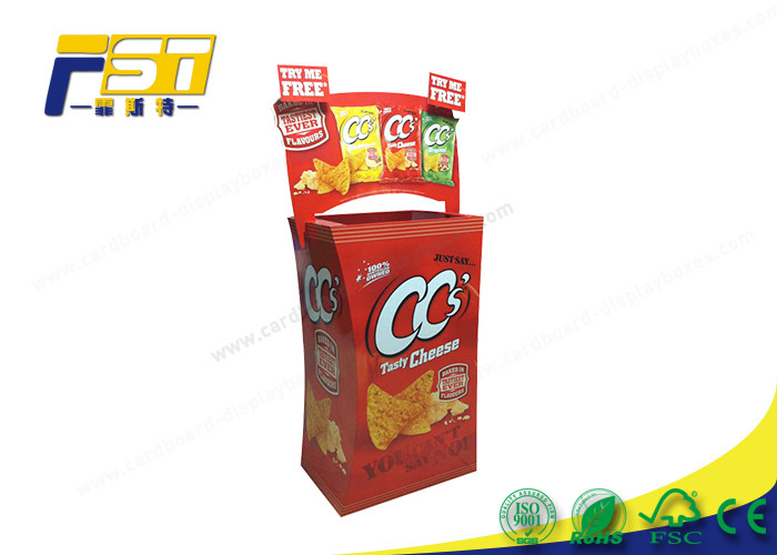 Colorful Printed Cardboard Dump Bin Display Recycled High Strength For Shops