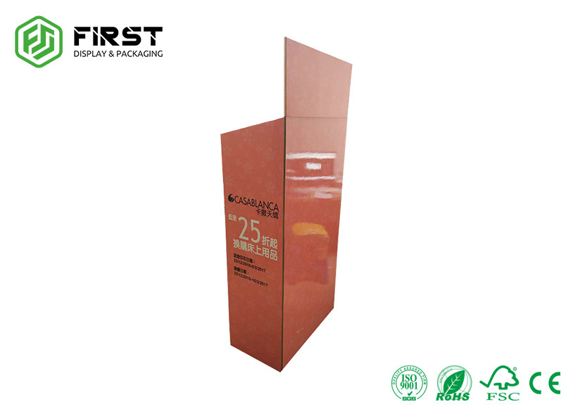 Matte Lamination Cardboard Floor Displays , Easy Advertising Cardboard Display Racks