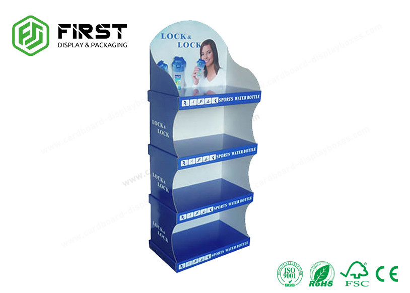 Foldable POP Carton Stand Supermarket Custom Retail Cardboard Floor Display