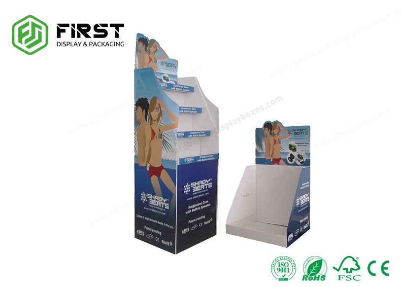 Folding Custom Made Full Printing Shop Retail Shampoo Cardboard Floor Display