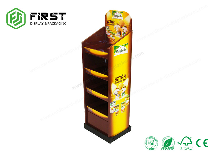 Colorful Printed Folded Safe Paper Exhibition Cardboard Pop Up Display Stands