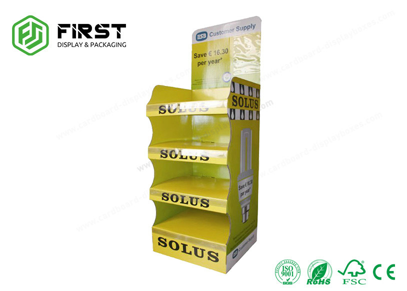 Custom Recyclable Cardboard Pop Up Display Stands Full Color Printing For Advertising