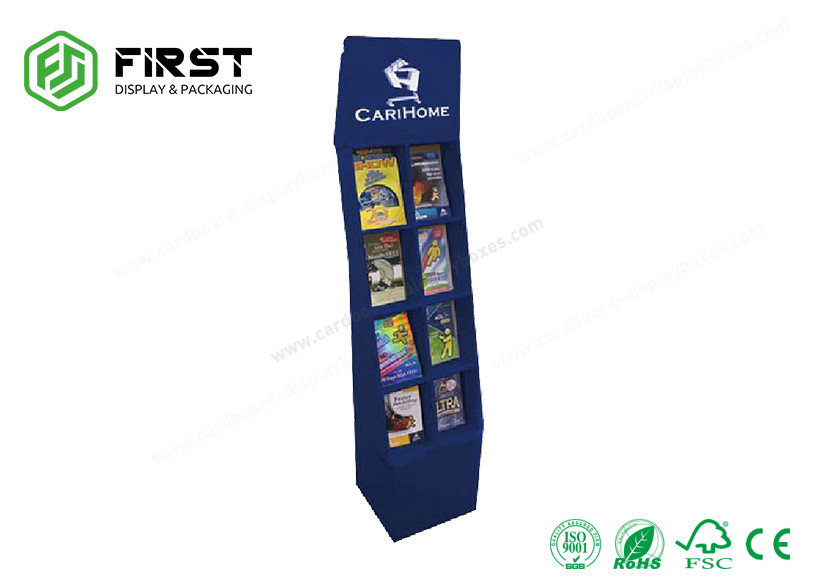 Custom Made Recyclable Retail Promotion Corrugated POP Cardboard Floor Display Stand