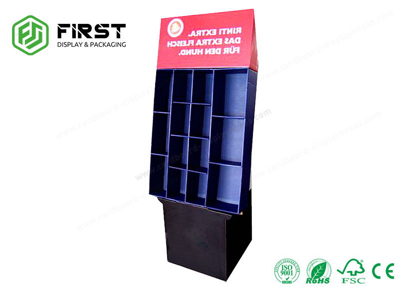 Customized Color Printing Folding Cardboard POP Displays Paper Floor Stand