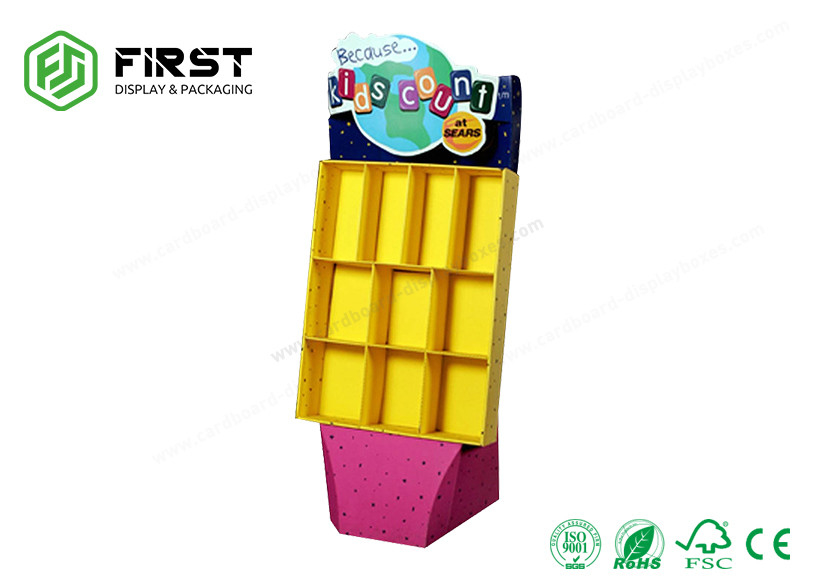 Good Printing Quality Customized Logo Printing Promotion Cardboard Floor Display Stand For Books