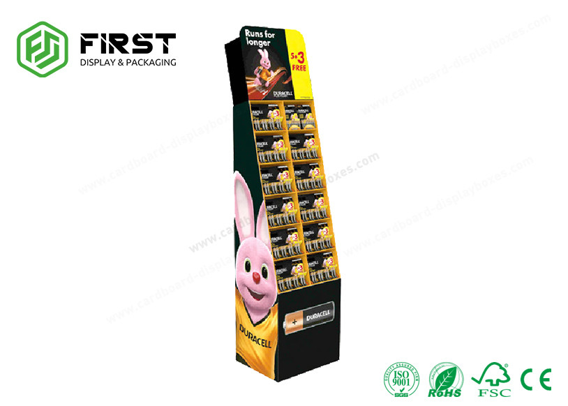 Advertising Cardboard Display Customized Printing Promotional Corrugated Floor Display Stand