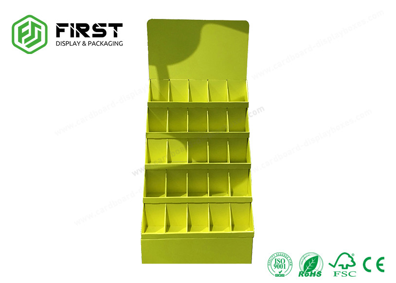 Custom Full Color Print Durable Advertising Carton Stand Cardboard Floor Display Stands