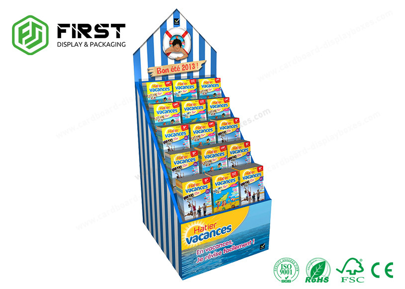 4C Color Printing Bespoke Promotion Customized Corrugated Floor Cardboard Display Stand
