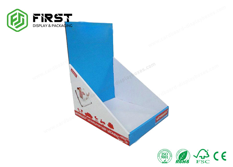 CMYK Printing 350g CCNB Corrugated Recyclable Cardboard Display Boxes For Retail Store