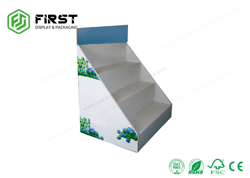 Easy Assembly Custom Logo Printing Portable Retail Cardboard Counter Top Display Boxes