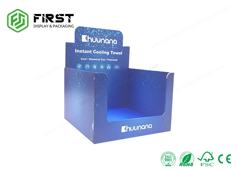 Customized Recyclable POP Promotion Cardboard Counter Display Boxes For Retail Store