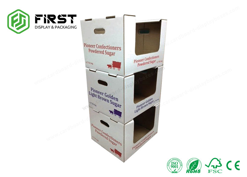 Customized Printing Cardboard Counter Display Boxes , Light Weight Cardboard Table Display Stands