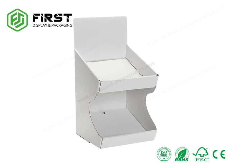 Custom Printing Retail Counter Display Boxes , Easy Assembly Cardboard Tabletop Display