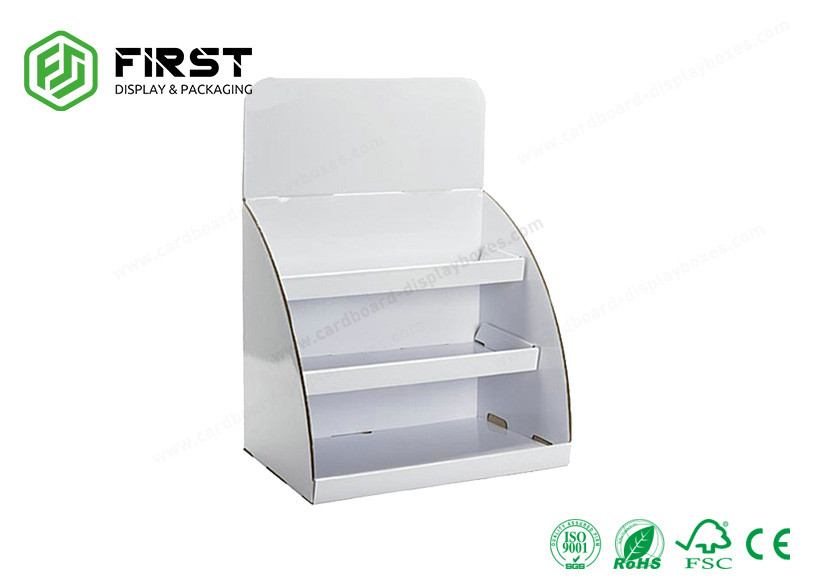 Custom Printing Retail Counter Display Boxes , Easy Assembly Cardboard Tabletop Display