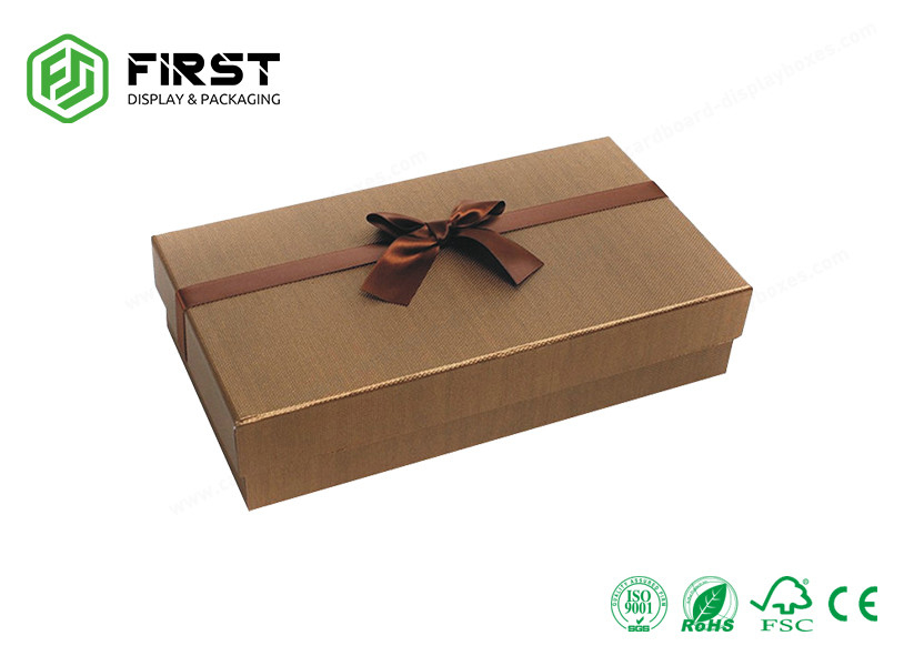 High End Gift Boxes Custom Logo High Glossy Cardboard Gift Box Packaging With Lids
