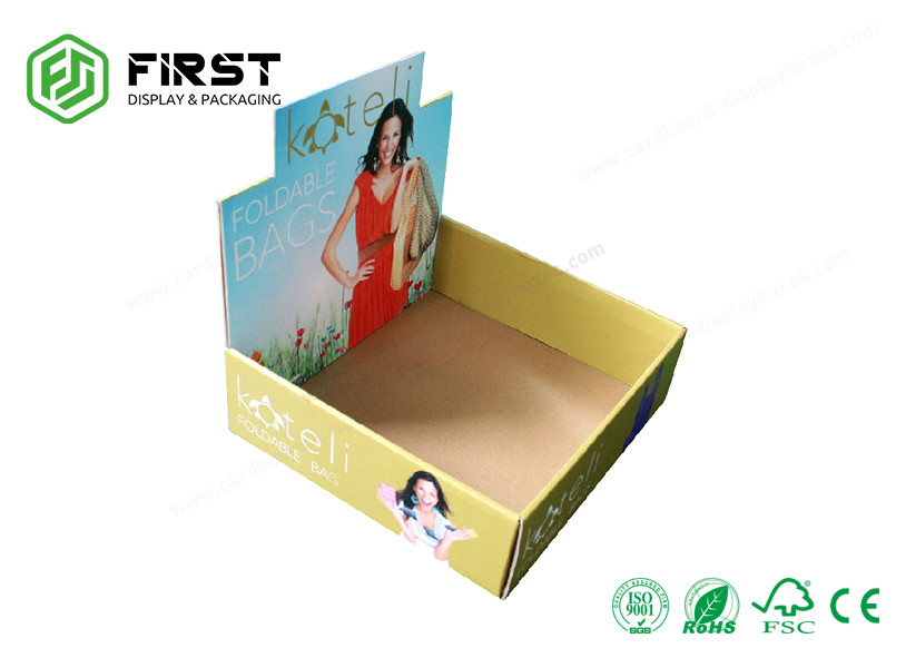 Custom Printing Retail Shelf Ready Box Foldable CDU Cardboard Counter Display Boxes