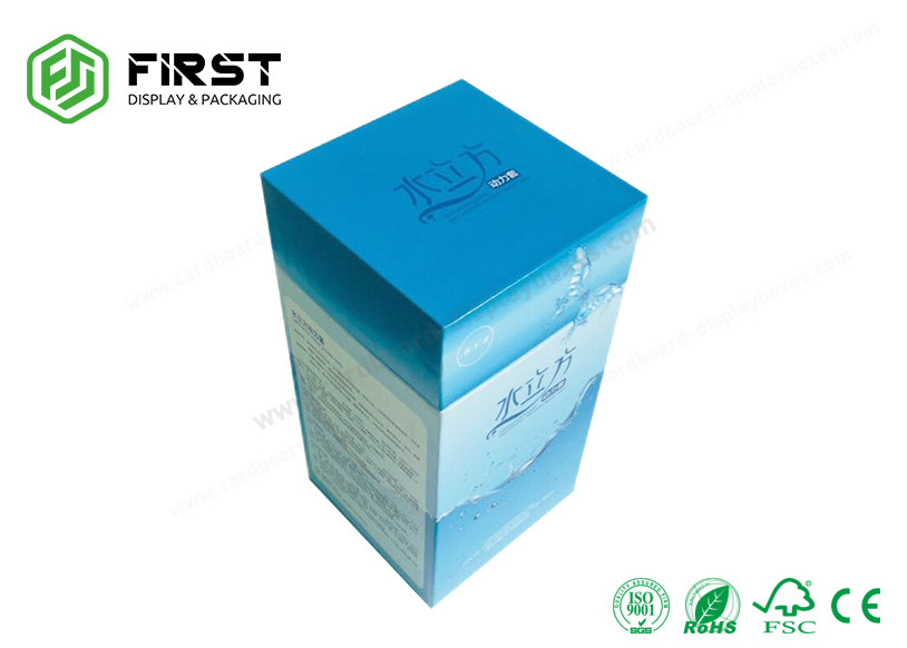 CMYK Printing OEM Customized Glossy Finish 2-Piece Cardboard Gift Box Packaging With Lid