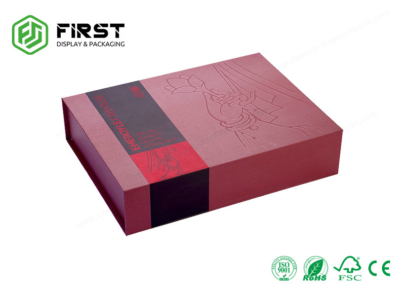 Cardboard Gift Box Personalized Glossy Printed Customized Magnetic Closure Gift Box Packaging